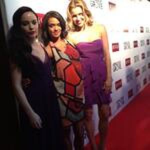 Freya Tingley Kandyse McClure Laurie Fortier at Hemlock Grove premiere in Toronto