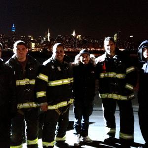 Still of Frank Fortunato, Firefighters Victor Vene, Tony Zeolla and Parkour Stuntmen in Run