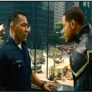 Darrell Foster and Will Smith in the film 'Hancock'