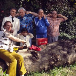 Still of Ricardo Montalban, Ray Bolger, Foster Brooks, Tom Ewell, Phil Foster and Hervé Villechaize in Fantasy Island (1977)