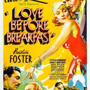 Carole Lombard, Cesar Romero and Preston Foster in Love Before Breakfast (1936)