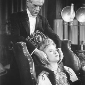Still of Boris Karloff and Susanna Foster in The Climax 1944