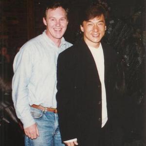 John Fox  Jackie Chan on the set of Mr Nice Guy