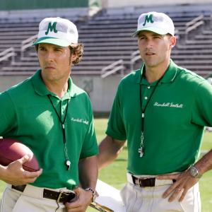 Still of Matthew McConaughey and Matthew Fox in We Are Marshall 2006