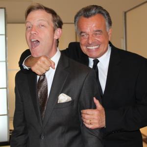 With Ray Wise on the set of Farmed and Dangerous.