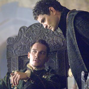 Still of Jonathan Rhys Meyers and James Frain in The Tudors 2007