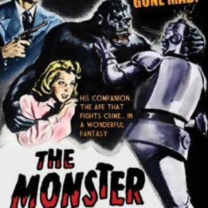 Carole Mathews and Robert Lowery in The Monster and the Ape (1945)