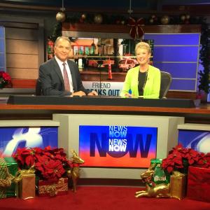 8 News Now all dressed up for holidays December 2014 with Dave Courvoisier