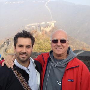 John and son Eric at the Chinese Wall