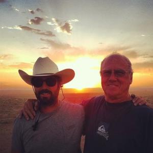 John Frazier and Eric Frazier last sunset on the Lone Ranger