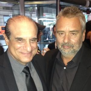 with director Luc Besson at Premiere of THE FAMILY Lincoln Center Regal NYC I play Rocco in the film