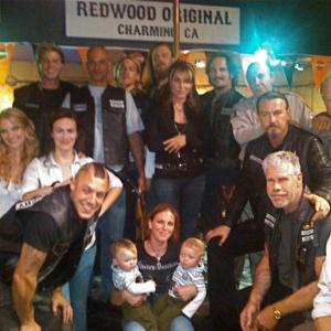 Cinematographer David Frederick joins the cast of Sons of Anarchy at the end of the last day of Season 3 production