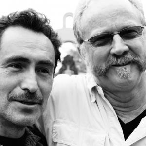 The Bridge lead actor Demian Bechir with David J Frederick DP on second Unit of the FX production