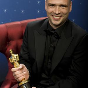 Jochen Alexander Freydank winner of the Oscar for Best live action short film for work on Spielzeugland Toyland A Mephisto Film Production at the 81st Annual Academy Awards from the Kodak Theatre in Hollwood CA Sunday February 22 2009