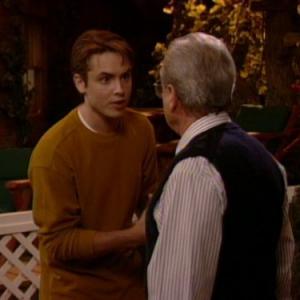 Still of William Daniels and Will Friedle in Boy Meets World 1993