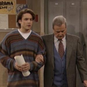 Still of William Daniels and Will Friedle in Boy Meets World 1993