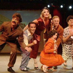Tales of Tinseltown a new movieland musical  2007 from left Stephen Van Dorn Robert Marra Suzanne Friedline Gus Corrado Gina DAcciaro Diana Georger in front