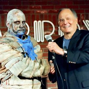 Tom Rees Mummy with Budd Friedman at the Improv in Cry Of the Mummy a segment in The Boneyard Collection