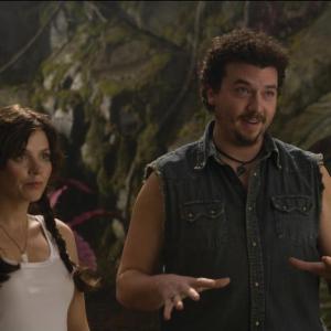 Still of Anna Friel and Danny McBride in Land of the Lost (2009)
