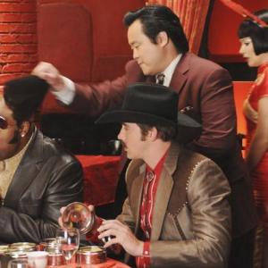 Still of Anna Friel, Andrea Lui, Chi McBride, Lee Pace and Blake Kushi in Pushing Daisies (2007)