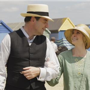 Still of Brendan Coyle and Joanne Froggatt in Downton Abbey (2010)