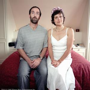 Still of Angus Deayton and Rebecca Front in Nighty Night 2004