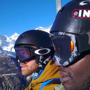 Enoch Frost and his bro Arvid Gudmundsson. Heading up the hill in Italy 2015.