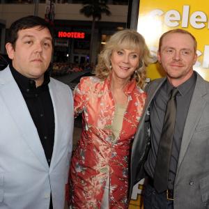 Blythe Danner, Nick Frost and Simon Pegg at event of Polas (2011)