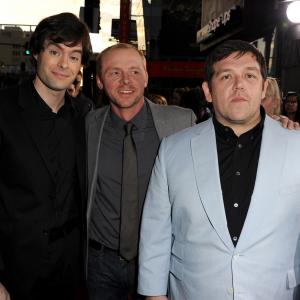 Nick Frost Bill Hader and Simon Pegg at event of Polas 2011