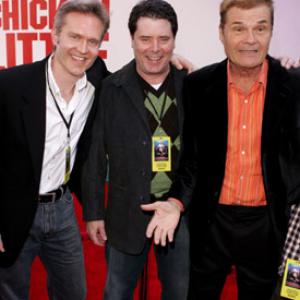 Mark Dindal Randy Fullmer and Fred Willard at event of Chicken Little 2005