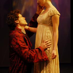 Joseph Fuqua (Hamlet) with Alison Brie(Ophelia)