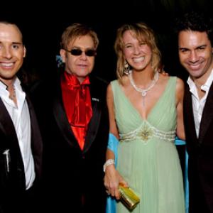 Elton John, Eric McCormack, David Furnish and Janet Holden