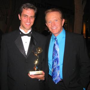 Richard Gale and Bob Eubanks at the 57th Los Angeles Area Emmy Awards Gale won the Emmy for Outstanding Cable TV Program