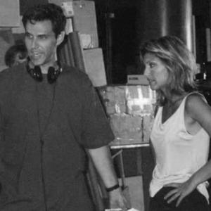 Richard Gale directs Jennifer Esposito on the set of The Proposal.