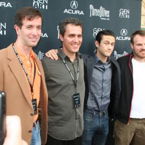 Brian Rohan Richard Gale Joseph GordonLevitt and Marc Webb at the Gen Art Film Festival Chicago Gales The Horribly Slow Murderer with the Extremely Inefficient Weapon screened together with Webbs 500 Days of Summer