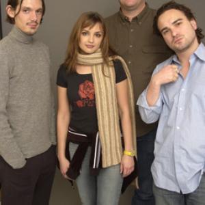 Rachael Leigh Cook, Lukas Haas, Johnny Galecki and Mark Illsley at event of Bookies (2003)