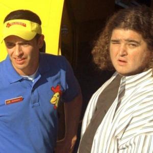Billy Ray Gallion as Randy Nations and Jorge Garcia as Hugo 'Hurley' Reyes in LOST