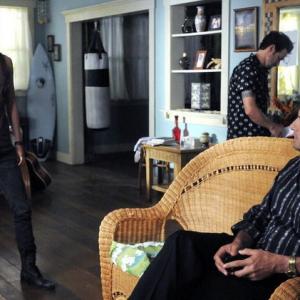Still of Billy Ray Gallion Grace Park and William Baldwin in Hawaii Five0