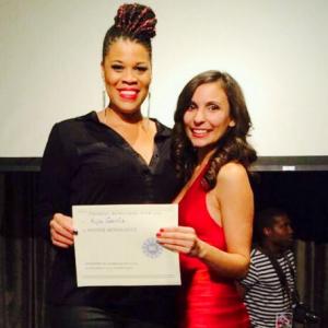 With Casting Director Tracy Twinkie Byrd at the 2013 HBFF Monologue Slam
