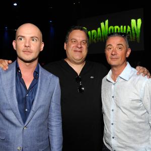 Sam Fell Jeff Garlin and Chris Butler at event of Paranormanas 2012