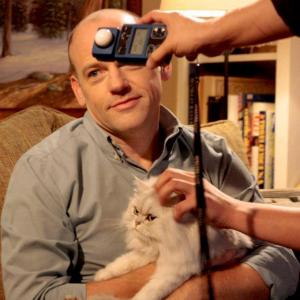 Behind the Scenes for The Man Who Loved His Cat With David Garry and Cinderella the Cat