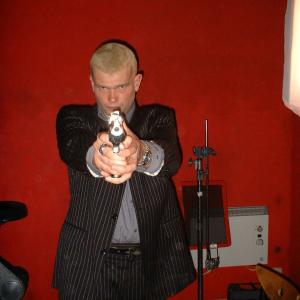 Playing London gangster Peter in Carmens Kiss