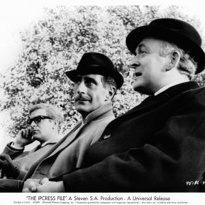 Still of Michael Caine Frank Gatliff and Nigel Green in The Ipcress File 1965