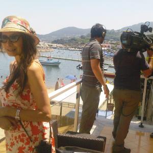 Cassandra Gava, Peter Fonda, Ischia,Italy, July, 2010.