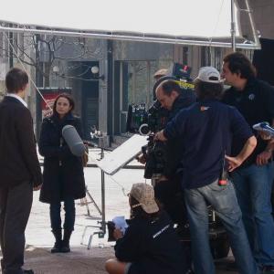 The Speed of Thought  Nick Stahl Mia Maestro Luke Geissbhler on location in Montevideo Uruguay