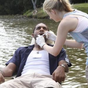 Still of Jason George and Mamie Gummer in Off the Map (2011)