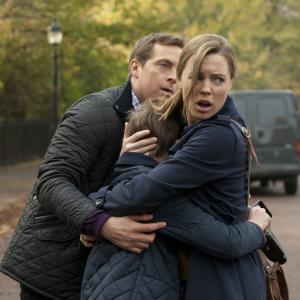 Still of Melissa George Stephen Campbell Moore and Oscar Kennedy in Hunted 2012