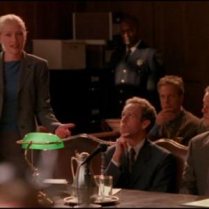Still of Peter MacNicol Gil Bellows Portia de Rossi and Greg Germann in Ally McBeal 1997