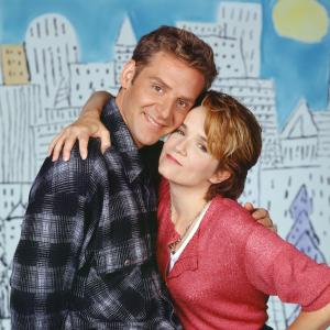 Still of Lea Thompson and Malcolm Gets in Caroline in the City 1995