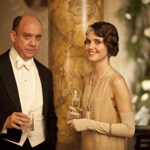 Still of Paul Giamatti and Poppy Drayton in Downton Abbey (2010)